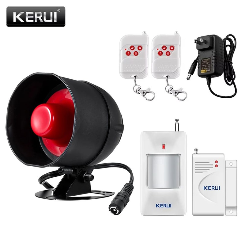 KERUI Standalone Siren Wireless Burglar Alarm With PIR Motion Sensor For Garage Home 6