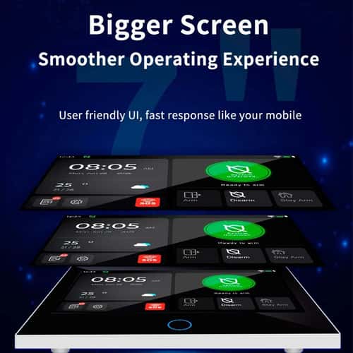 KERUI 7-Inch Touchscreen 4G WiFi alarm system with Tuya Smart Control for Home & Apartment Security