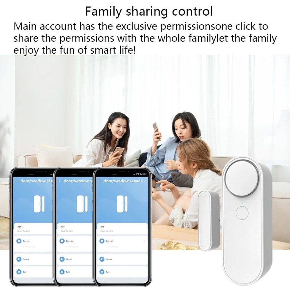 Tuya WiFi Door Sensor With 90dB Siren Smart Life Wireless Door Window Alarm 3