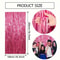 Pink Sparkle Rain Fringe Curtain Backdrop Set 13pcs For Photo Booth Parties 5
