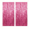 Pink Sparkle Rain Fringe Curtain Backdrop Set 13pcs For Photo Booth Parties 7