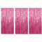 Pink Sparkle Rain Fringe Curtain Backdrop Set 13pcs For Photo Booth Parties 8