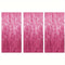 Pink Sparkle Rain Fringe Curtain Backdrop Set 13pcs For Photo Booth Parties 8