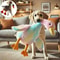Calming Duck Plush Pet Toy 20 In Soft Duck Plush Dog Toy For Anxiety Relief Cuddles 0