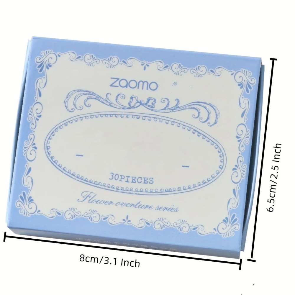 Vintage Embossed Sticky Notes Box 30pcs Thick Decorative Scrapbook Journaling Paper 5