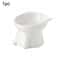 Black White Cute Cat Food Bowl Lightweight Plastic Pet Bowl For Cats Small Dogs 6