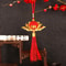 Chinese Lotus Flower Lantern Pendant With Red Tassel Chinese New Year Hanging Lantern Decor For Doo 3