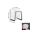 2Pack Stainless Steel Sink Sponge Rack Adhesive NoDrill InnerWall Organizer 5