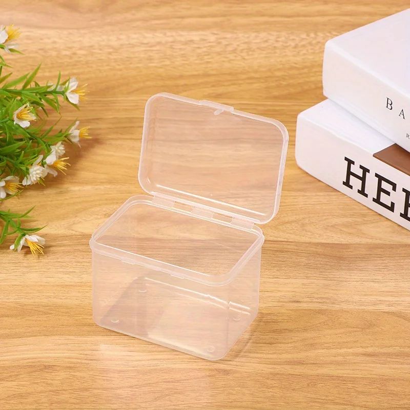 Premium Clear Plastic Storage Organizer Boxes 6Pack Transparent Storage Containers For Home Offic 2
