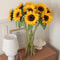 Lifelike Artificial Sunflowers Bouquet 6Piece Faux Sunflower Flowers For Indoor Outdoor Home Deco 5