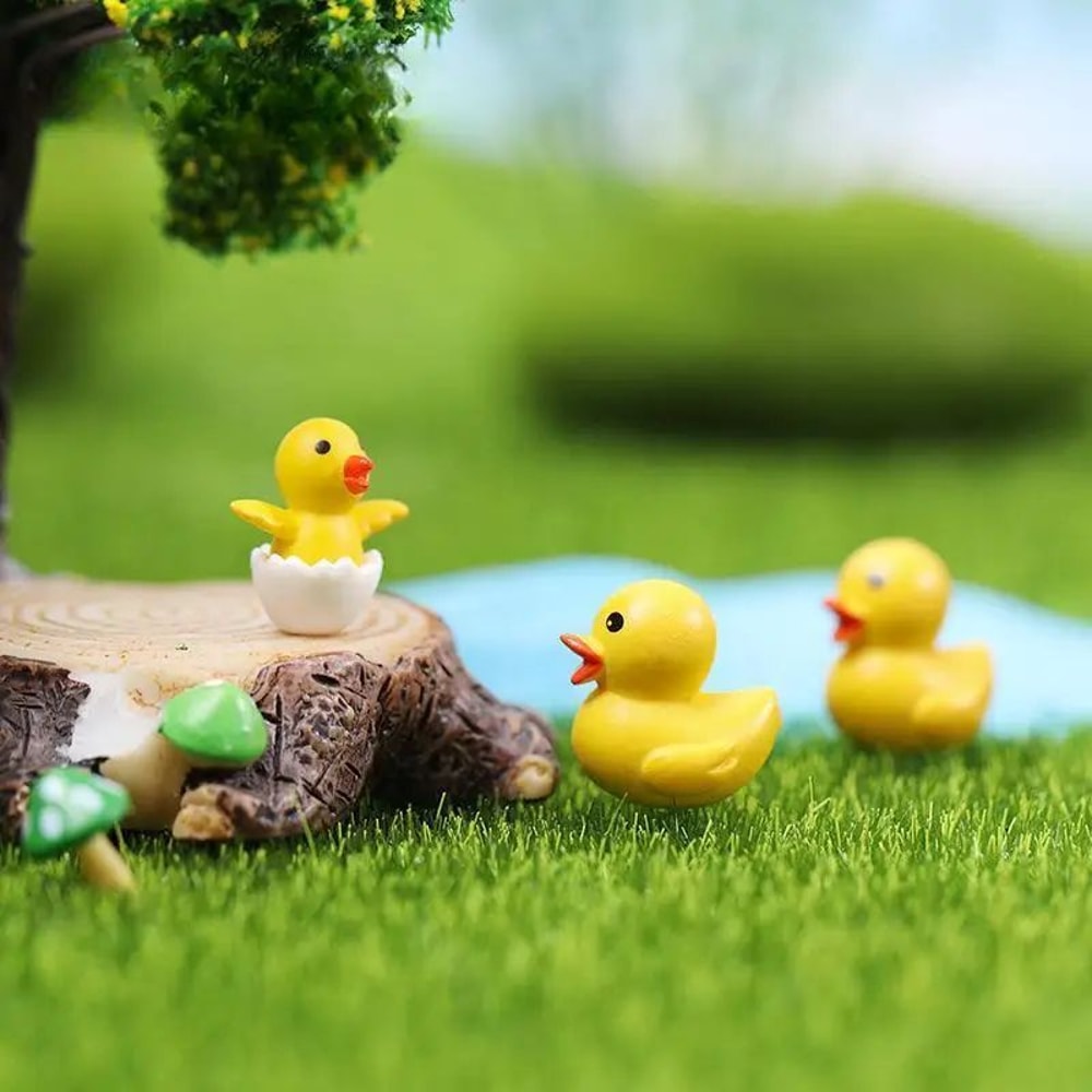 10Piece Miniature Chick Figurines For Fairy Garden Accessories And Bonsai Decor 3