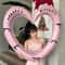 40Inch Hollow Heart Happy Birthday Balloon Set With Bow Foil Party Decor Photo Prop Kit 1
