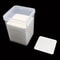 Clear Cotton Pad Holder Set With Lid 2 Pack Bathroom Vanity Organizer For Cotton Rounds Swabs 3