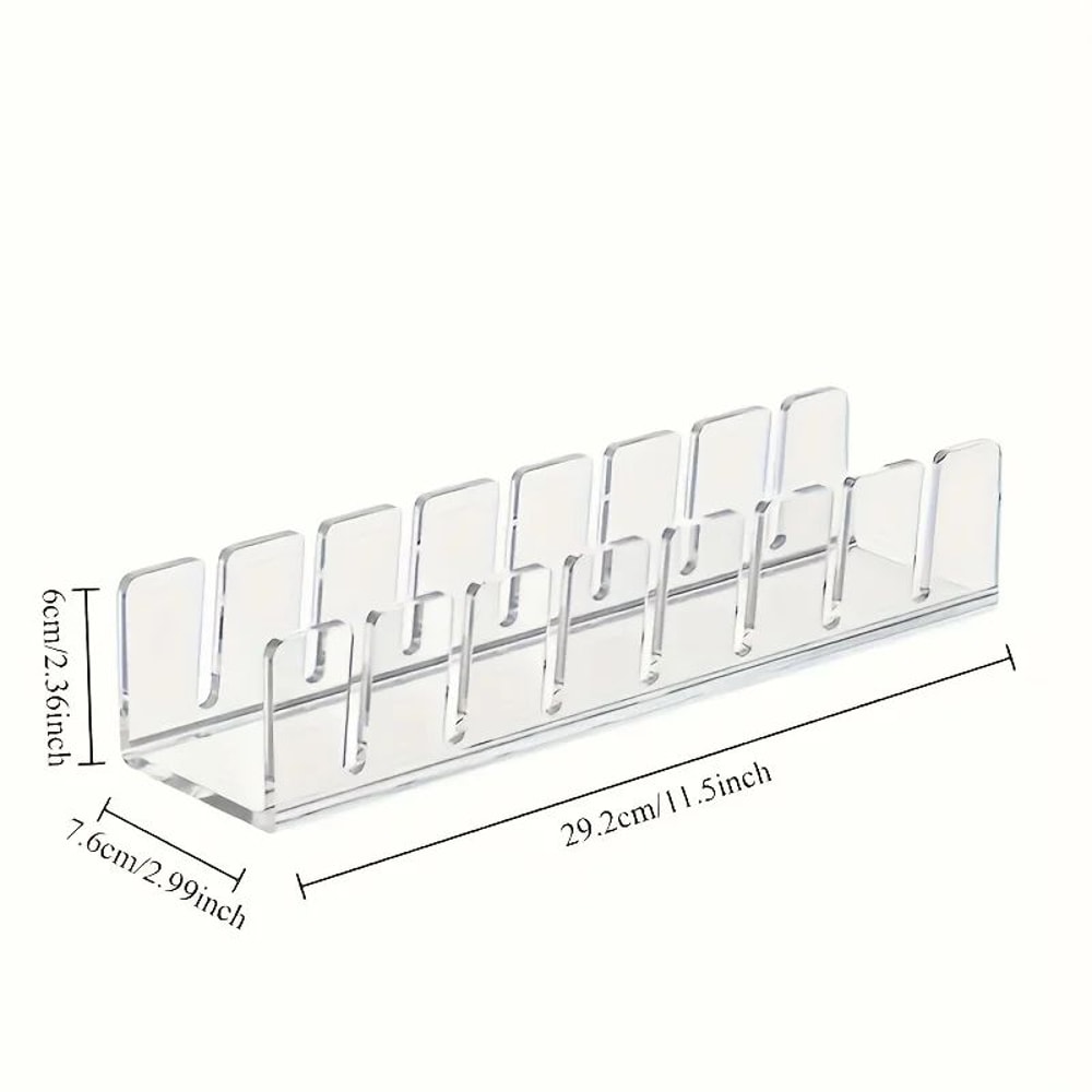Clear Acrylic Baseball Cap Organizer Stand MultiSlot Cap Storage Rack Hat Display 5