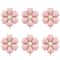 Matte Pink Daisy Foil Balloon Set 6pcs Large Party Decor For Baby Shower Birthdays 1