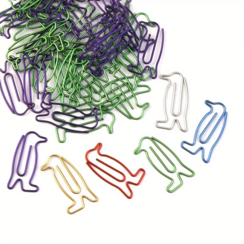 Penguin Paper Clips Set 30pcs Cute Animal Bookmark Clips For Books Planners And Office 1