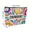 Colorful Chargers Zip Pouch Travel Cable Organizer And USB Storage Bag 5