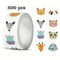 Teacher Praise Sticker Roll 500pcs Cute Animal Reward Labels For Kids And Classrooms 1