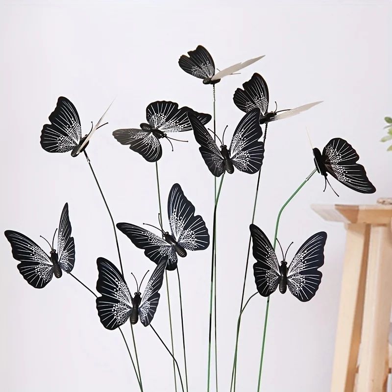 20Pack Realistic Butterfly Garden Stakes For Pots Planters Outdoor Yard Decor 4