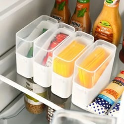 premium refrigerator cheese storage box & fridge organizer – compact cheese keeper for freshness and tidy shelves