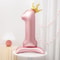 42Inch Princess Crown Number Balloon Pink Foil Birthday Party Decor 7