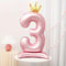 42Inch Princess Crown Number Balloon Pink Foil Birthday Party Decor 9