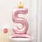 42Inch Princess Crown Number Balloon Pink Foil Birthday Party Decor 11