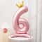 42Inch Princess Crown Number Balloon Pink Foil Birthday Party Decor 12