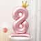42Inch Princess Crown Number Balloon Pink Foil Birthday Party Decor 14