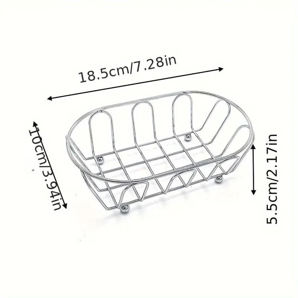 Premium Stainless Steel Organizer MultiPurpose Storage Basket For Makeup Vanity Home 5