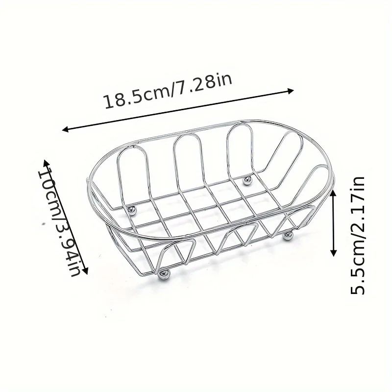 Premium Stainless Steel Organizer MultiPurpose Storage Basket For Makeup Vanity Home 5