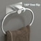 NoDrill Black Stainless Steel Towel Holder SelfAdhesive Towel Ring Bar For Bathroom And Kitchen 3