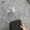 NoDrill Black Stainless Steel Towel Holder SelfAdhesive Towel Ring Bar For Bathroom And Kitchen 6