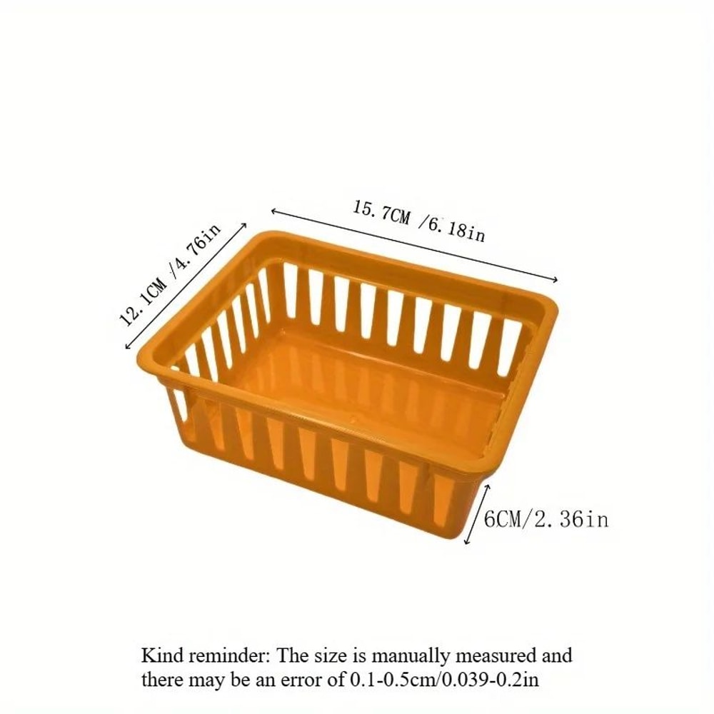 Macaron MultiUse Desktop Storage Baskets Set Of 6 Plastic Organization Boxes For Office Classroom 5
