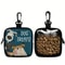Dog Print Dog Treat Bag With Hook Zipper ClipOn Dog Training Treat Pouch For Walks 0