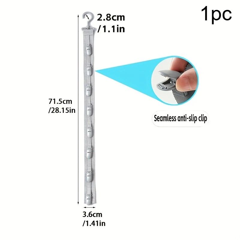 Premium SpaceSaving Hat Organizer Baseball Cap Holder 8Clip Closet Storage Rack 5