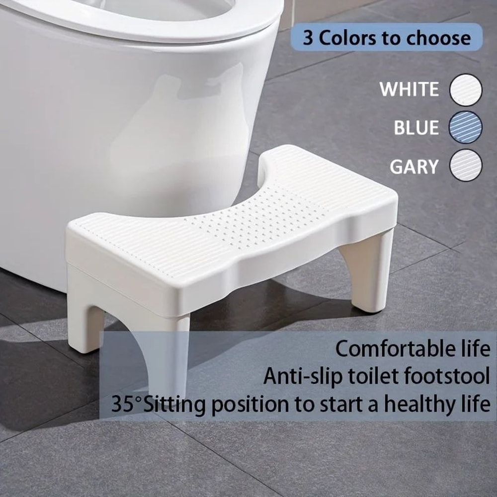 ComfortLift Toilet Stool For Squat Positioning NonSlip Bathroom Footstool For Pregnancy Seniors D 4
