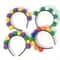 Mardi Gras Headband Plush Pom Carnival Hair Accessory For Parades Parties 3