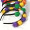 Mardi Gras Headband Plush Pom Carnival Hair Accessory For Parades Parties 4