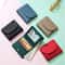 Genuine Leather Mini RFID Wallet For Women Slim Bifold Card Holder With Coin Pocket 3