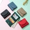 Genuine Leather Mini RFID Wallet For Women Slim Bifold Card Holder With Coin Pocket 3
