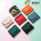 Genuine Leather Mini RFID Wallet For Women Slim Bifold Card Holder With Coin Pocket 5