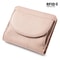 Genuine Leather Mini RFID Wallet For Women Slim Bifold Card Holder With Coin Pocket 12