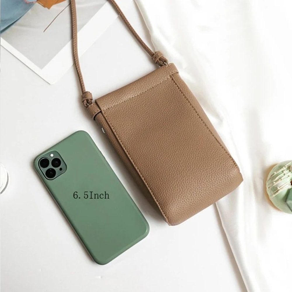 Aurora Womens Crossbody Bag PU Leather Shoulder Bag Large Capacity Handbag With Phone Pocket 4