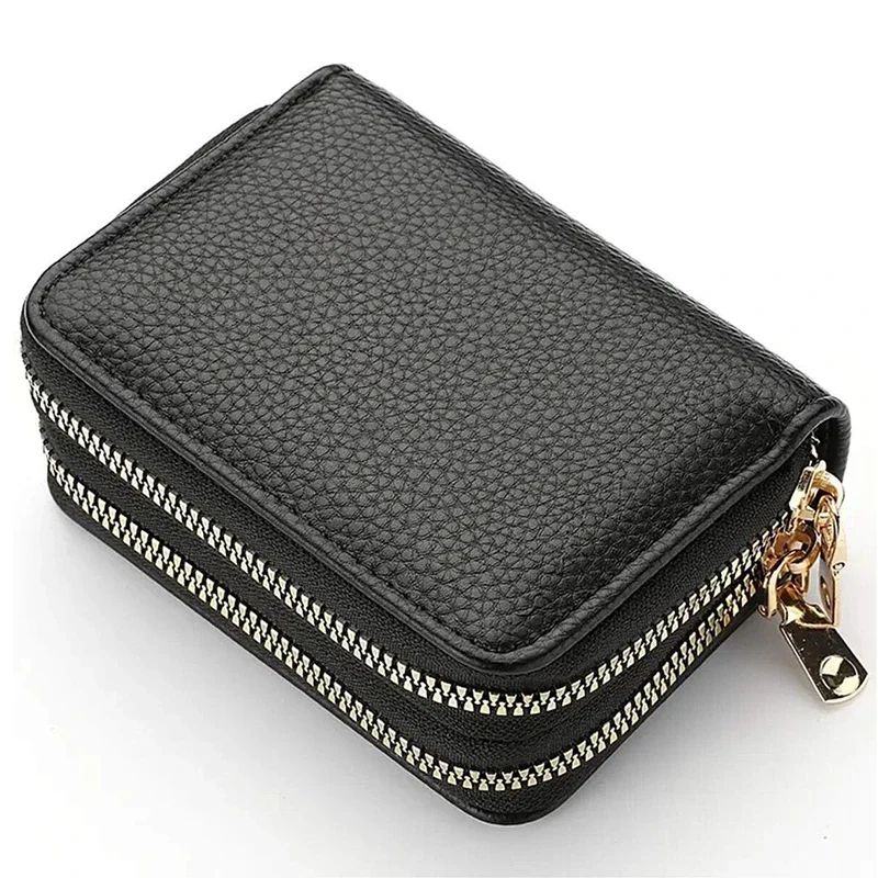 Compact Womens Wallet In PU Leather Wallet Design Zipper Coin Pocket Card Holder 2