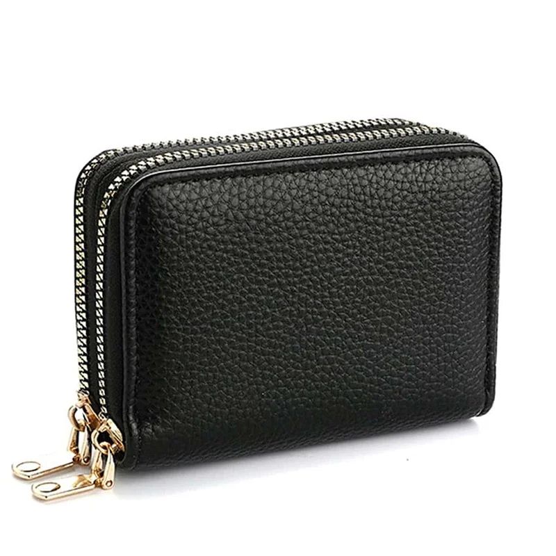 Compact Womens Wallet In PU Leather Wallet Design Zipper Coin Pocket Card Holder 4