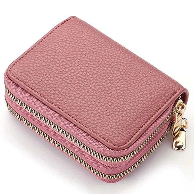 Compact Womens Wallet In PU Leather Wallet Design Zipper Coin Pocket Card Holder 11