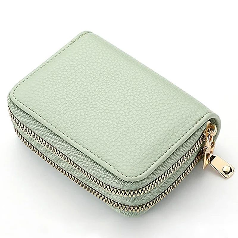 Compact Womens Wallet In PU Leather Wallet Design Zipper Coin Pocket Card Holder 6