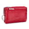Soft Genuine Leather Zipper Wallet For Women Large Capacity Coin Purse With Keychain 12
