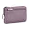 Soft Genuine Leather Zipper Wallet For Women Large Capacity Coin Purse With Keychain 14